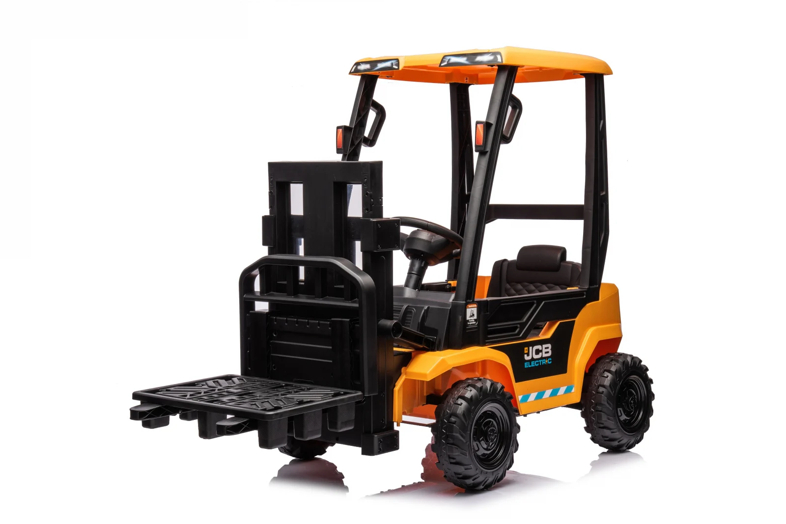 Motostivuitor electric pentru copii, licentiat JCB, 70W, 12V, galben [28]