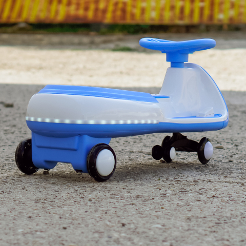 Wiggle Car 360 Electric Ride-On for Kids, Ages 3–7, 12V 90W, Blue [6]