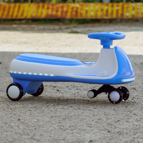 Wiggle Car 360 Electric Ride-On for Kids, Ages 3–7, 12V 90W, Blue [8]