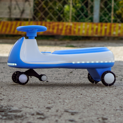 Wiggle Car 360 Electric Ride-On for Kids, Ages 3–7, 12V 90W, Blue [3]