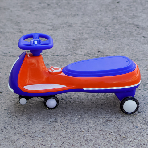Wiggle Car 360 Electric Ride-On for Kids, Ages 3–7, 12V 90W, orange [3]