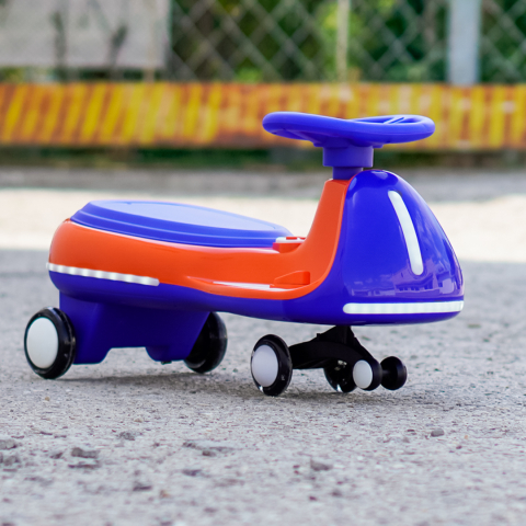 Wiggle Car 360 Electric Ride-On for Kids, Ages 3–7, 12V 90W, orange [8]