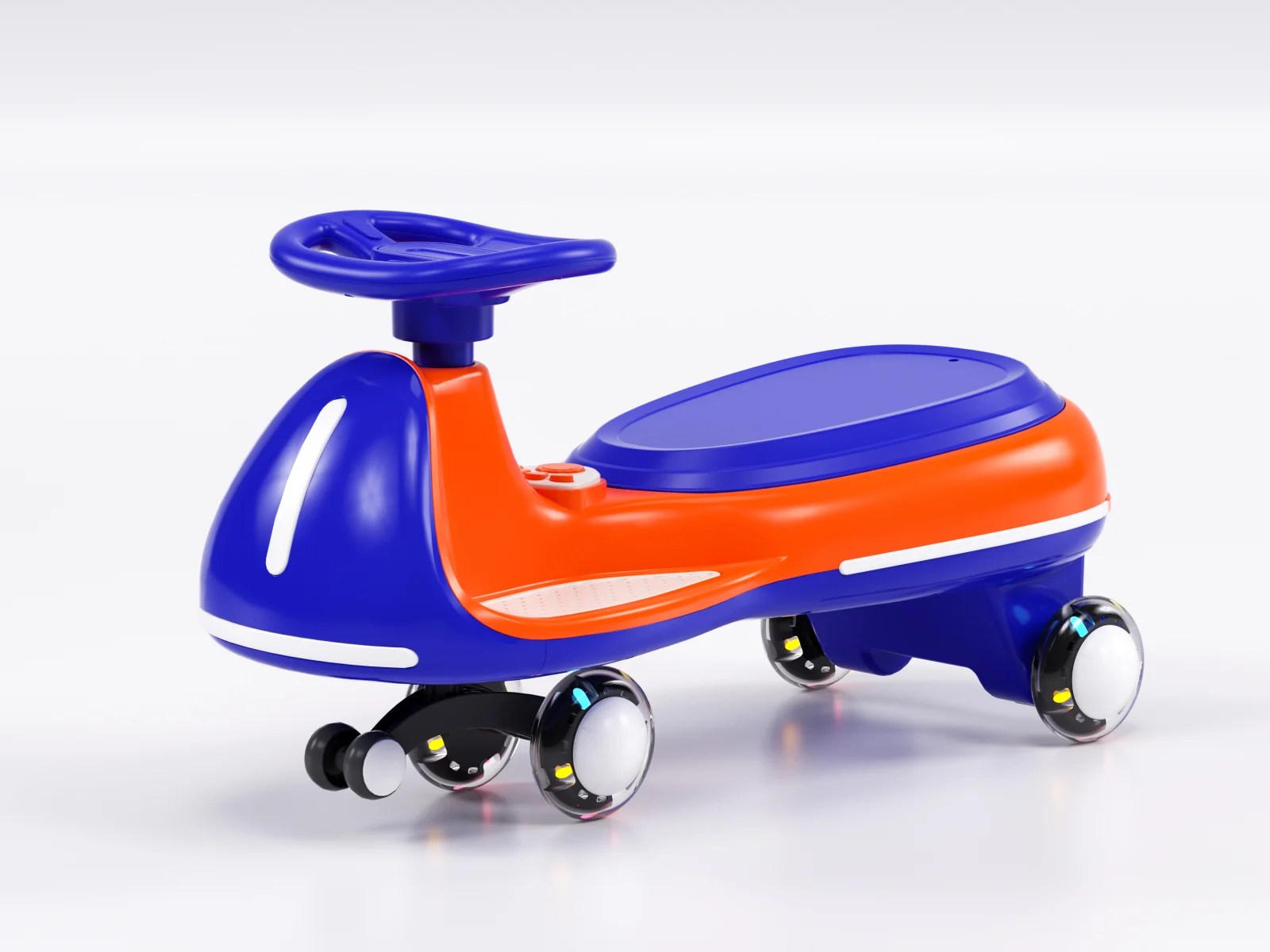 Special Ride on vehicles - Wiggle Car 360 Electric Ride-On for Kids, Ages 3–7, 12V 90W, orange