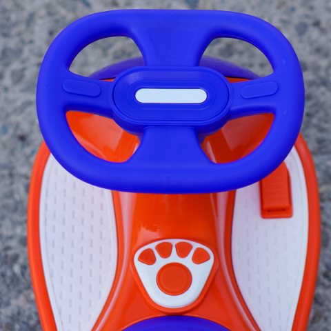 Wiggle Car 360 Electric Ride-On for Kids, Ages 3–7, 12V 90W, orange [11]