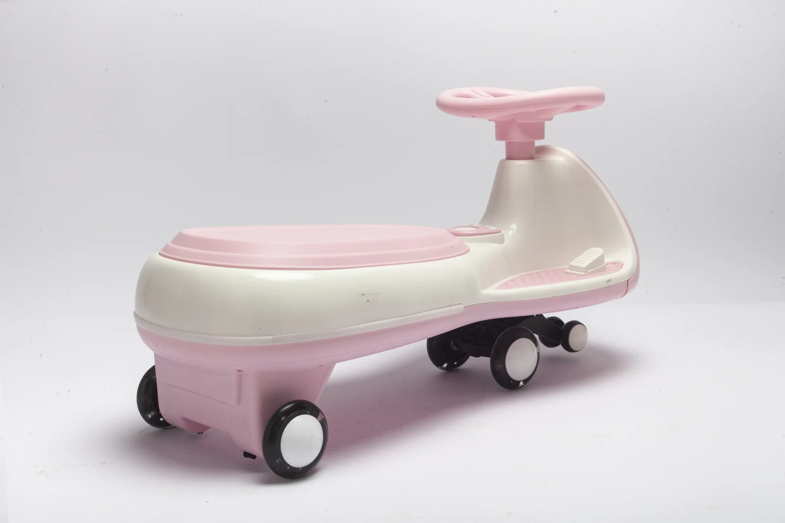 Wiggle Car 360 Electric Ride-On for Kids, Ages 3–7, 12V 90W, pink [1]