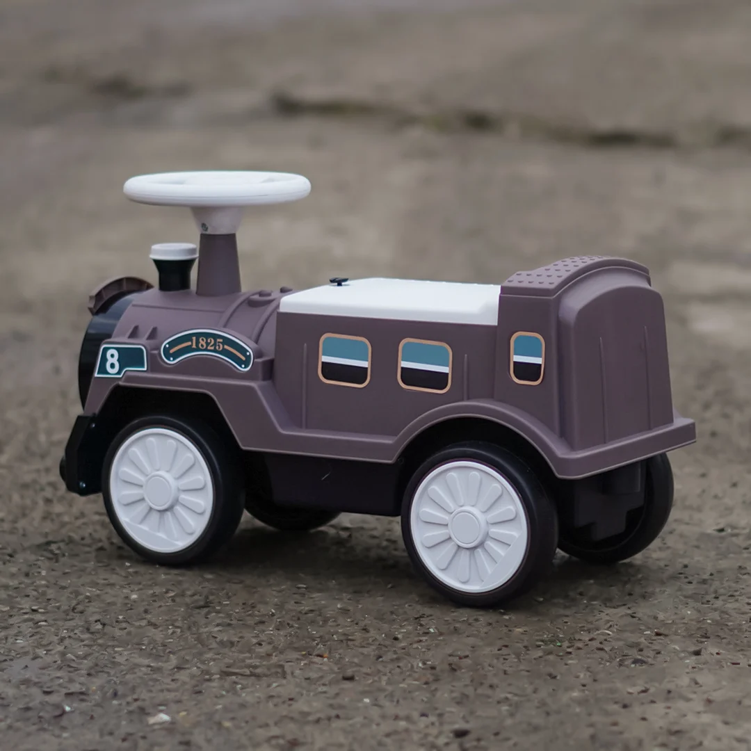 Vintage Train Ride-On Walker for Children, EVA Wheels, 18–30 Months, maro [2]