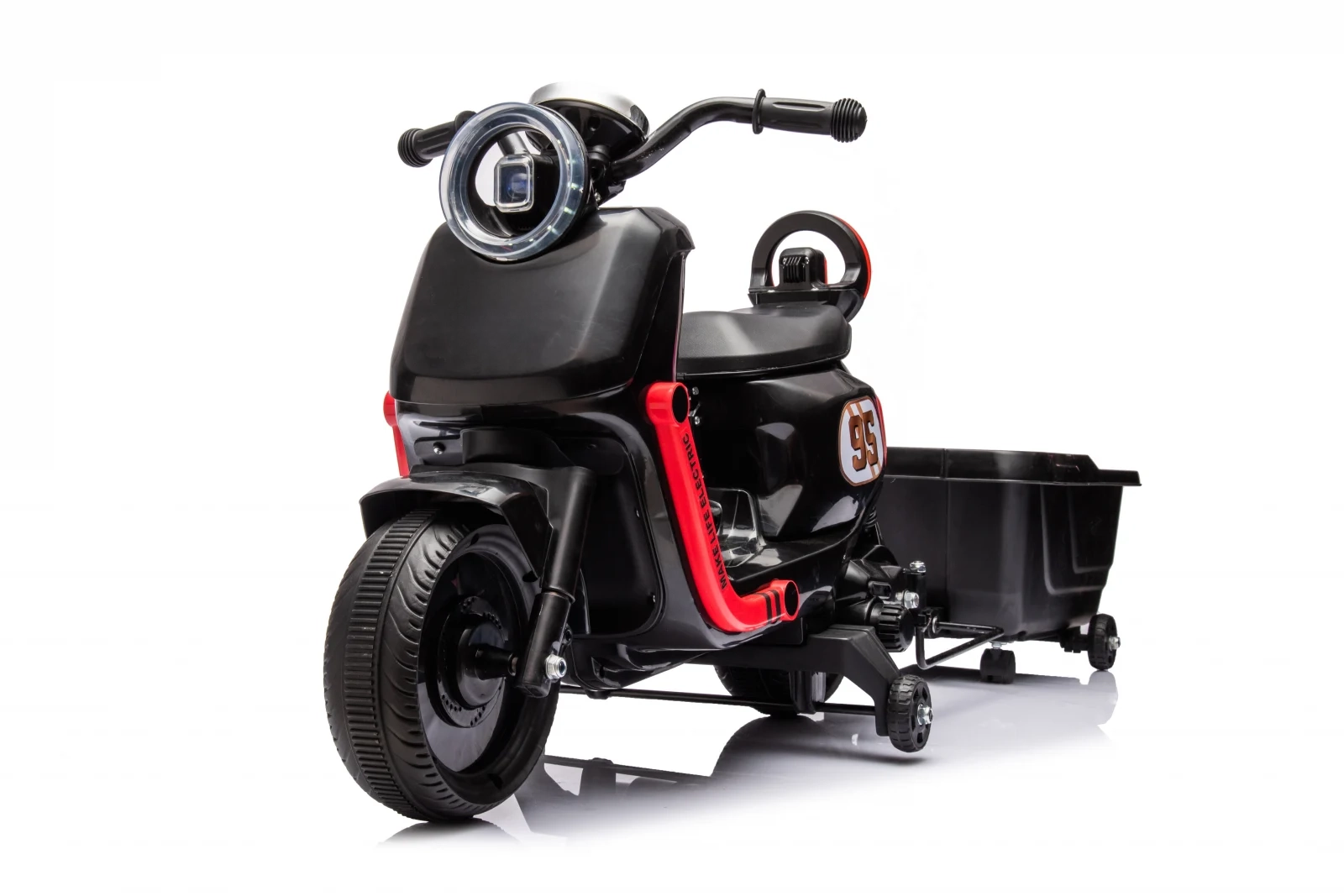 Ride on Motorcycles - Ride-on scooter for children, remote control, model BJBTK3, 70W, black