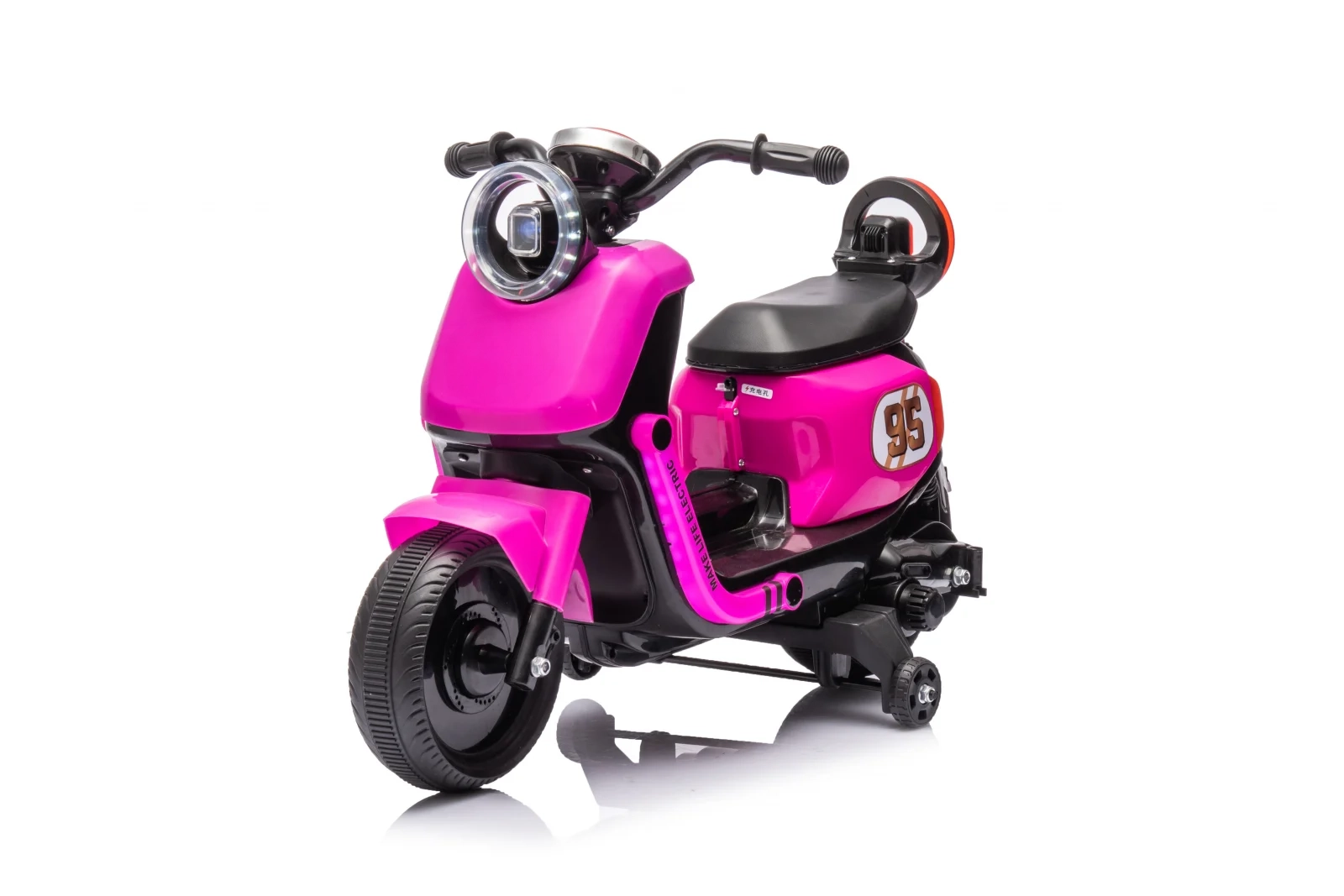 Ride-on scooter for children, with detachable trailer, remote control, model BJBTK3, 70W, pink [1]