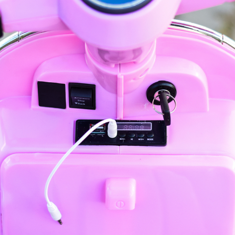 Electric scooter for children licensed Piaggio PX150, 70W, 12V, premium, box included, pink [11]