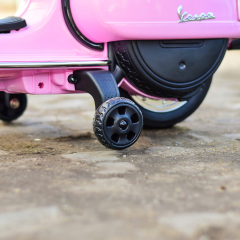 Electric scooter for children licensed Piaggio PX150, 70W, 12V, premium, box included, pink [10]