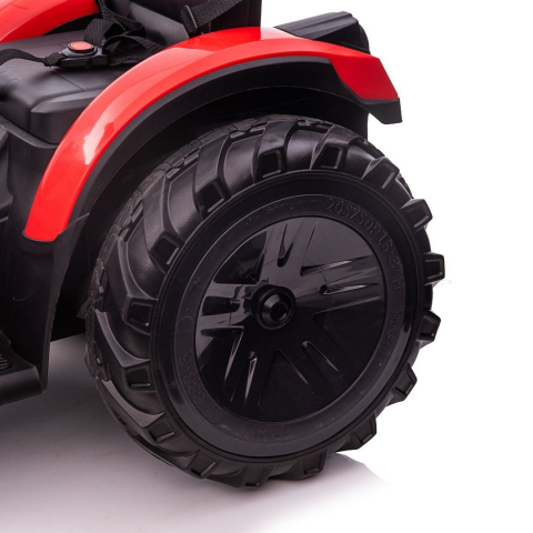 Ride-on tractor with trailer for children 720-T, 90W, bucket and charger, 12V, premium, red [4]