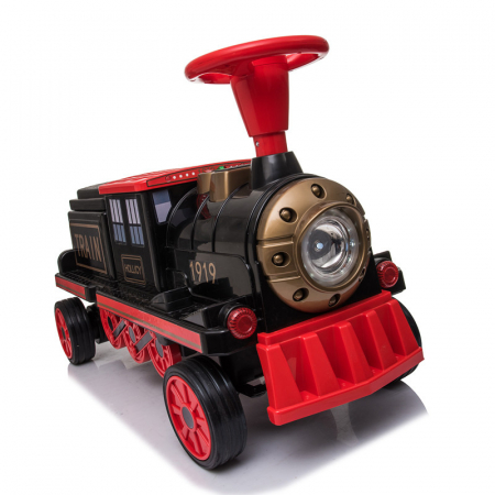 Electric ride-on train, additional wagon for 3 children SX1919, 180W, EVA wheels, music player, red [8]