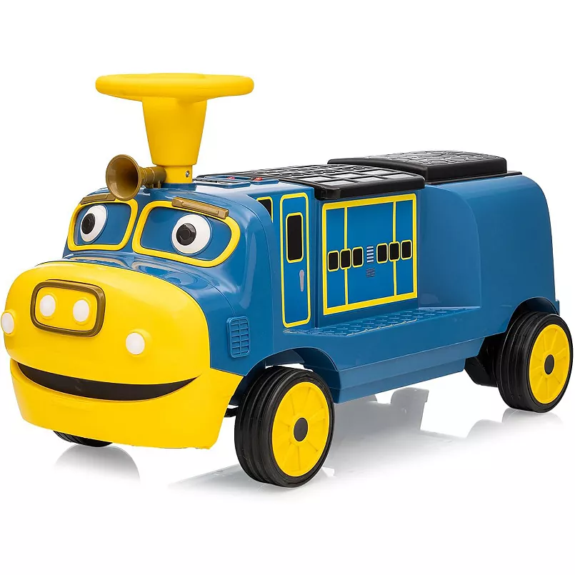 Vehicule speciale copii - Trenulet electric pentru copii 3-6 ani, CHUGGINGTON, 90W 12V, albastru