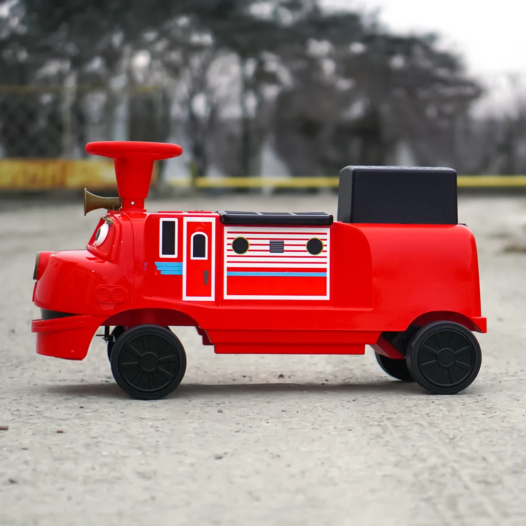 Trenulet electric pentru copii 3-6 ani, CHUGGINGTON, 90W 12V, rosu [1]