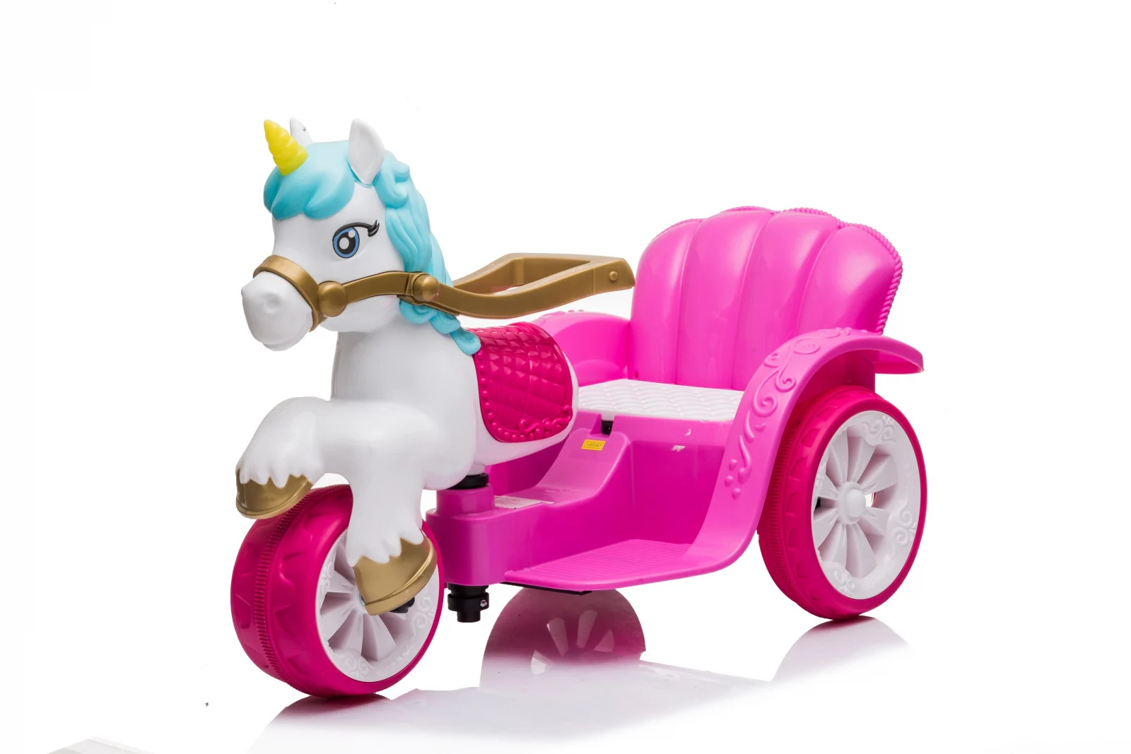 Ride on Motorcycles - Princess Royal Carriage Tricycle for Kids – Fairy Tale Ride, 35W 6V, Pink
