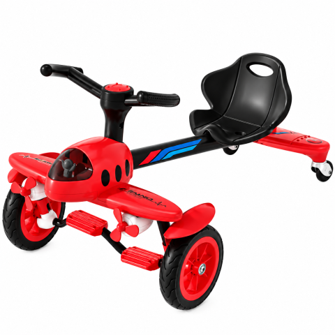 Trotinete & Biciclete Electrice - Tricicleta cu pedale Air 360, pentru copii 2-4 ani, scaun ergonomic, rosie