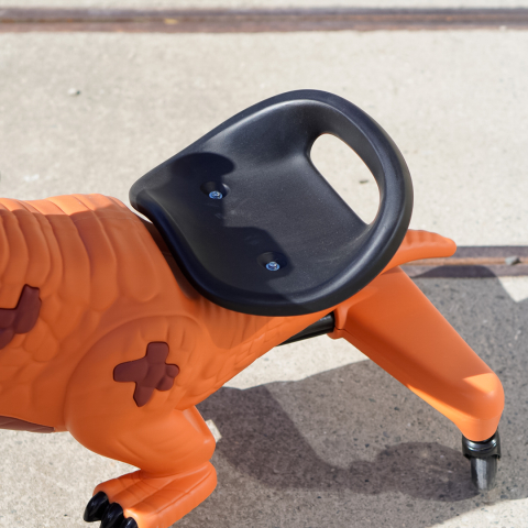 Tricicleta cu pedale T-Rex drift 360, copii 3-6 ani, galben [8]