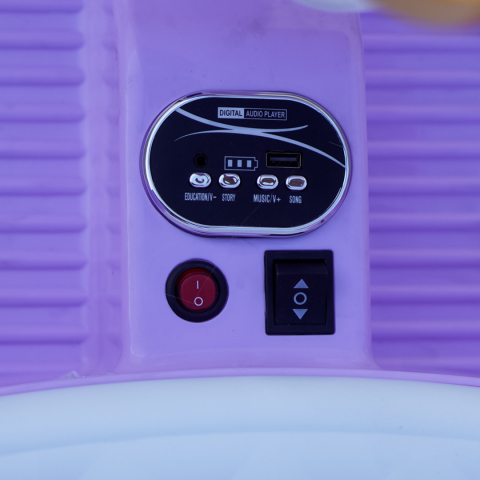 Tricicleta electrica pentru copii, 2 motoare, 12V 4.5Ah, functie leganare, violet [13]