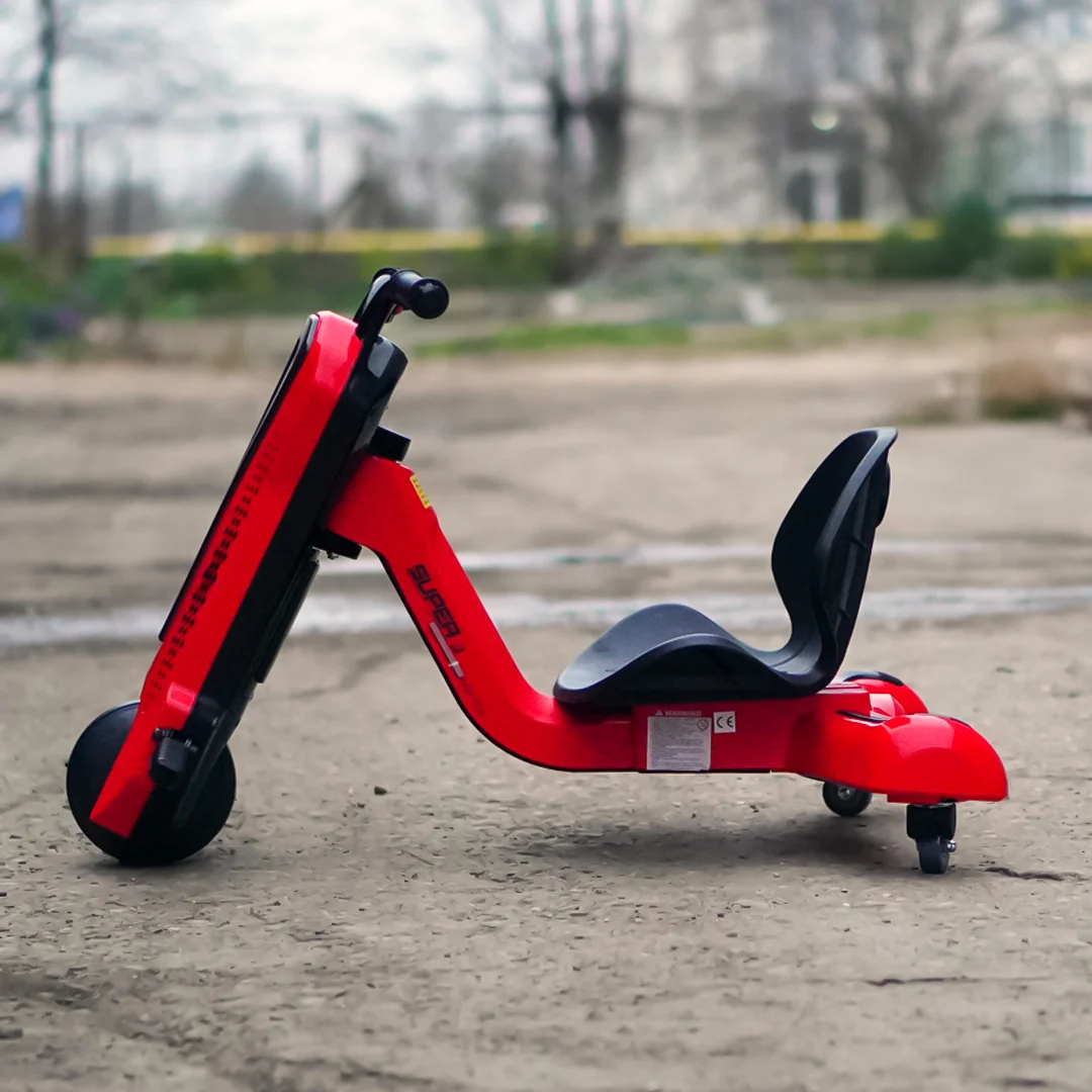 Electric Kids Tricycle Slider 360 – 12V Ride-On Trike for Ages 4–7, Red [3]