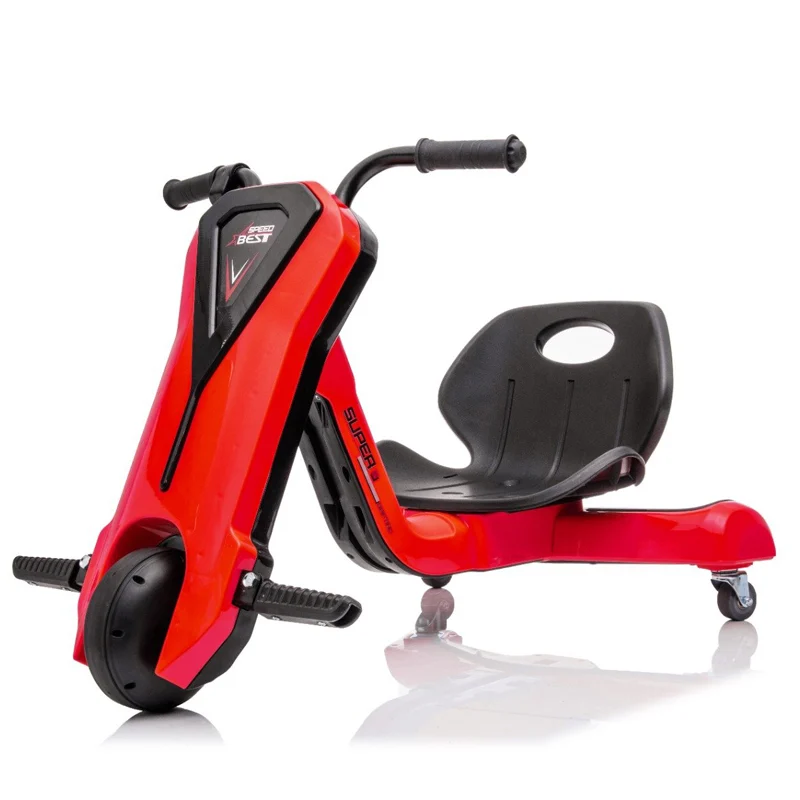 Electric scooters & bicycles - Electric Kids Tricycle Slider 360 – 12V Ride-On Trike for Ages 4–7, Red