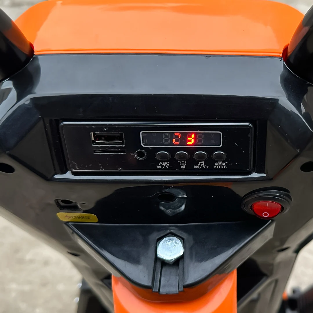 Electric Kids Tricycle Slider 360 – 12V Ride-On Trike for Ages 4–7, orange [6]