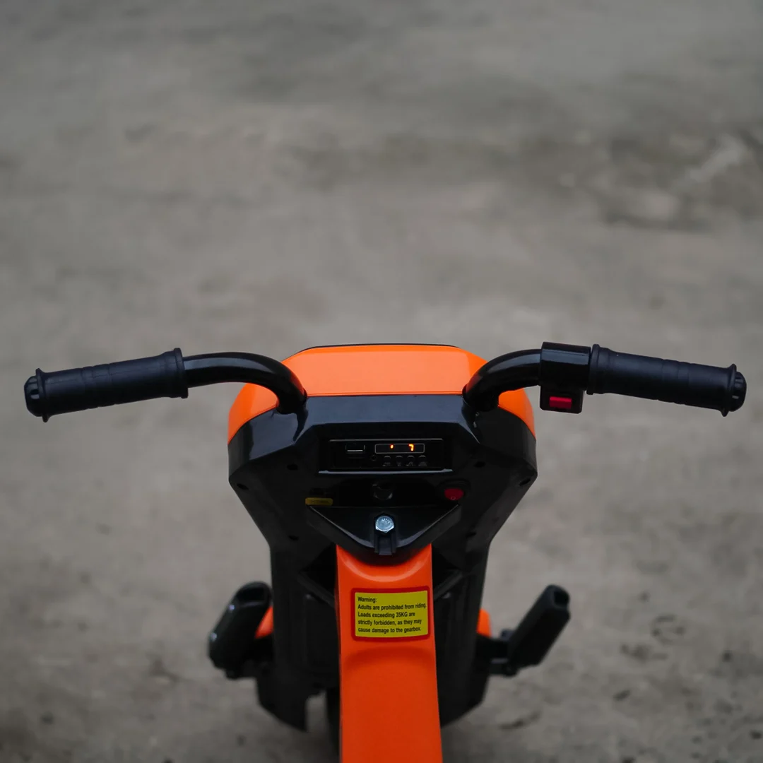 Electric Kids Tricycle Slider 360 – 12V Ride-On Trike for Ages 4–7, orange [10]