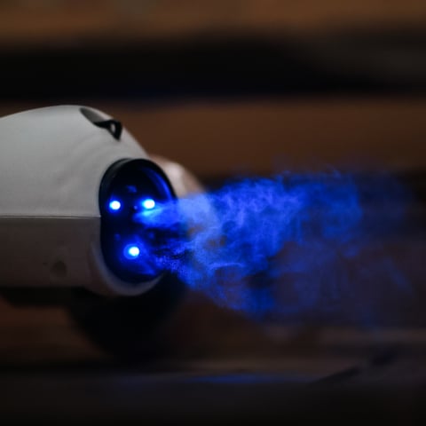 Electric scooter with lights for children, 3 wheels, stable, Aquamist, 30W, 6V 4.5Ah, white [11]
