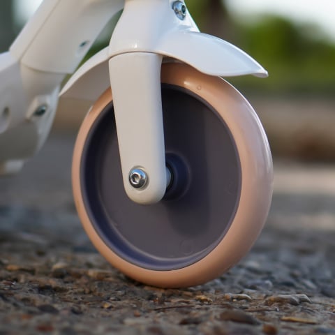 Electric scooter with lights for children, 3 wheels, stable, Aquamist, 30W, 6V 4.5Ah, white [15]