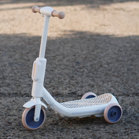 Electric scooter with lights for children, 3 wheels, stable, Aquamist, 30W, 6V 4.5Ah, white [3]