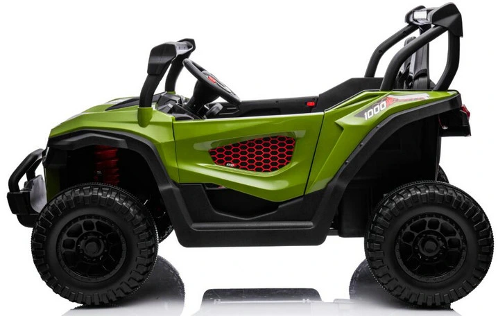 Electric ride on UTV for children Buggy-Truck, 2 seats, 200W, 12V, premium equipped, army green [4]