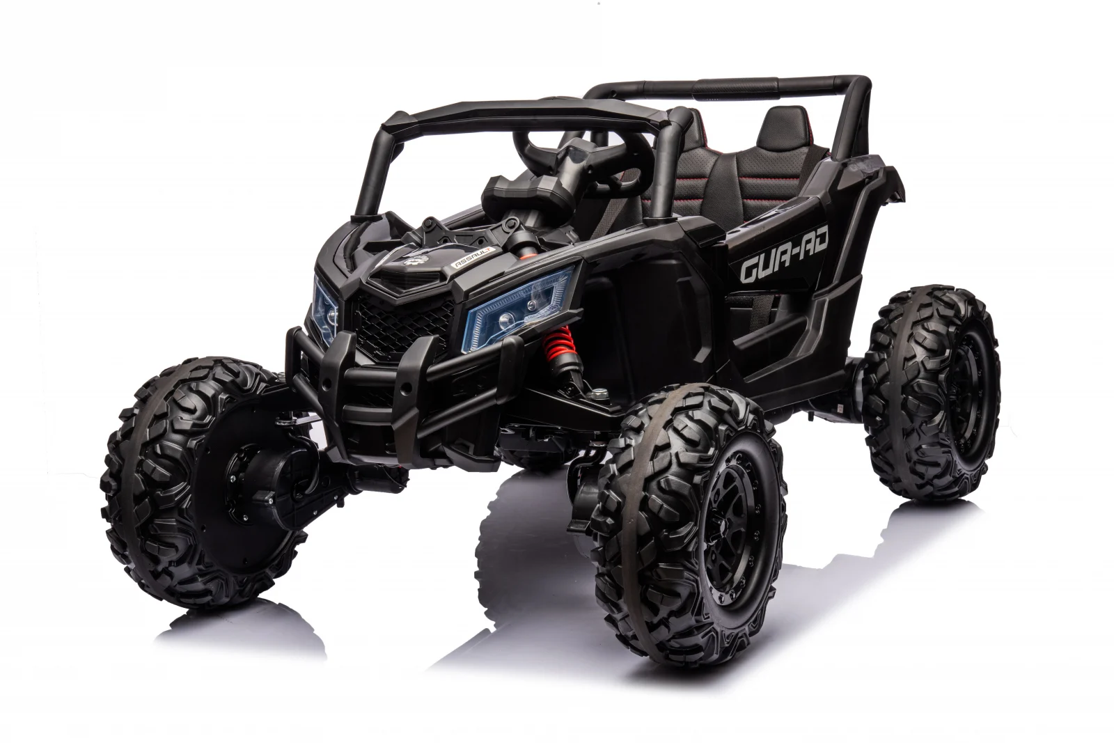 Ride On ATV & UTV - Electric ride-on UTV for children, 2 seats, bluetooth, 120W, 12V, 14Ah, premium, black