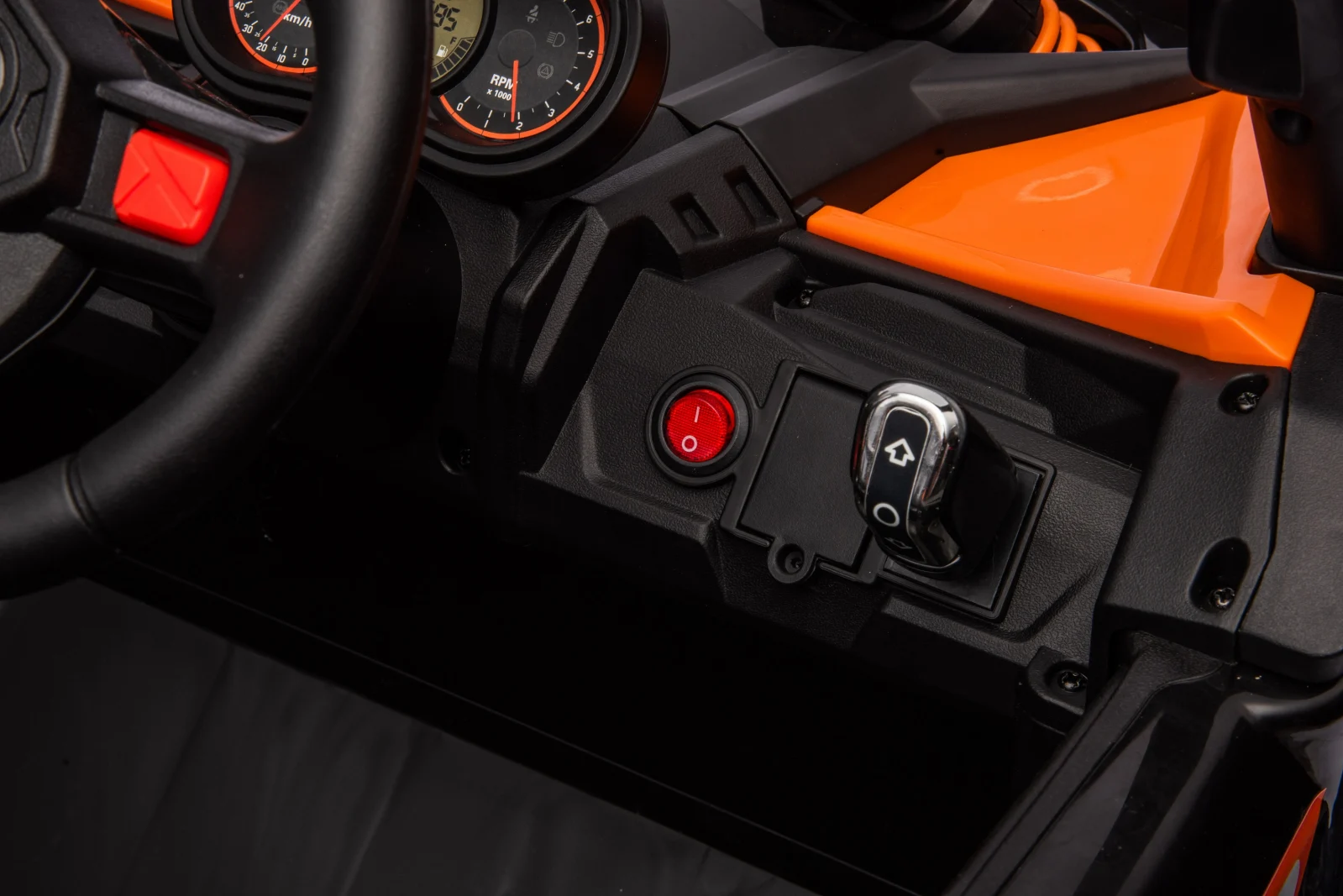 Electric ride-on UTV for children, 2 seats, bluetooth, 120W, 12V, 14Ah, premium, orange [4]