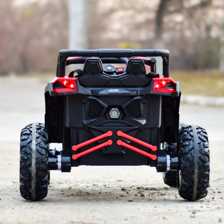 Electric ride-on UTV for children, 2 seats, bluetooth, 120W, 12V, 14Ah, premium, red [6]