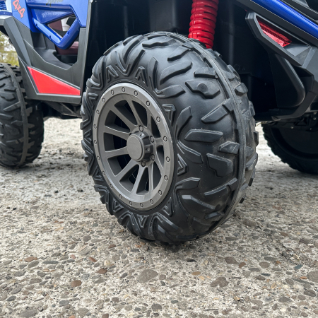 UTV electric 4x4, pentru 2 copii, RZR1000 180W 12V, premium, albastru [15]