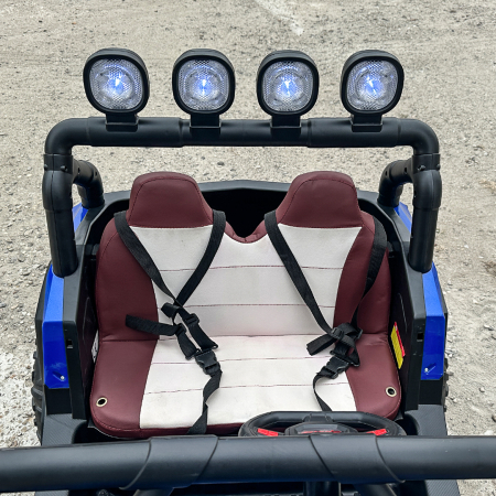 UTV electric 4x4, pentru 2 copii, RZR1000 180W 12V, premium, albastru [10]