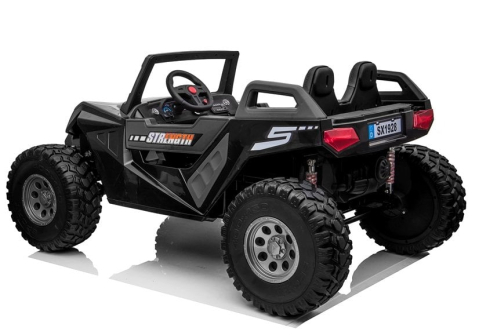 UTV electric Buggy XXL, 4 locuri, 500W, 24V, 14Ah, roz negru [2]