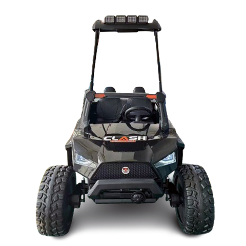 Masinute electrice - UTV electric Buggy XXL, pentru 4 copii, 400W, 24V, 14Ah, echipare premium cu plafon, negru