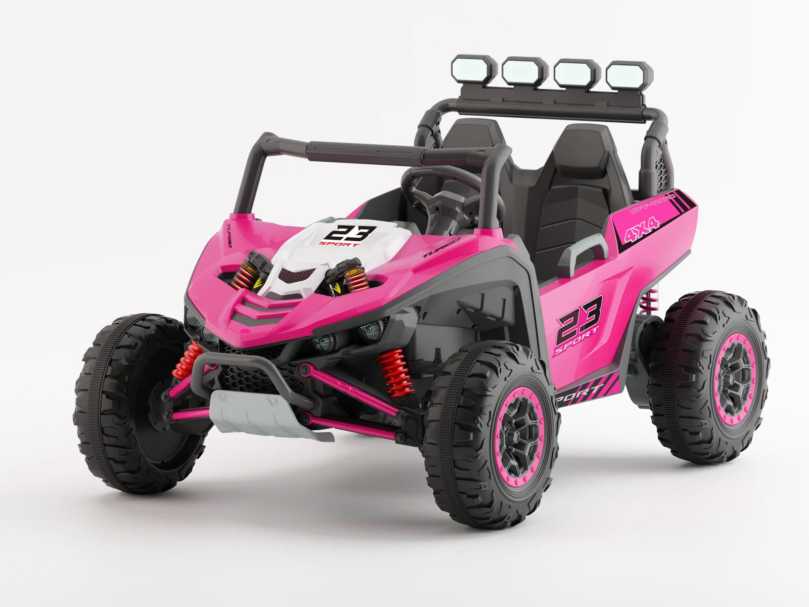 Ride On ATV & UTV - Electric Ride-On UTV Arrow Dune-Buggy, 12V 220W, 2-Seater, Premium, pink