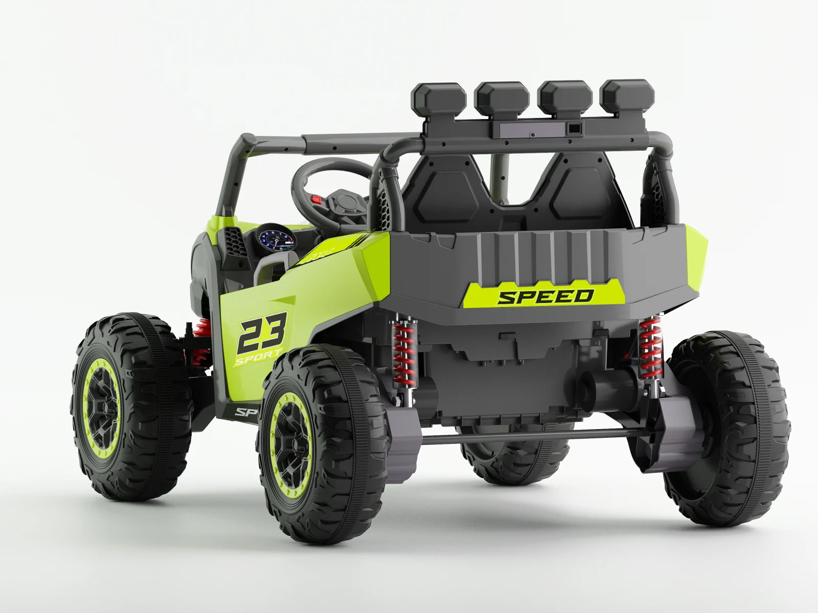 Electric Ride-On UTV Arrow Dune-Buggy, 24V 300W, 2-Seater, Premium, green [1]