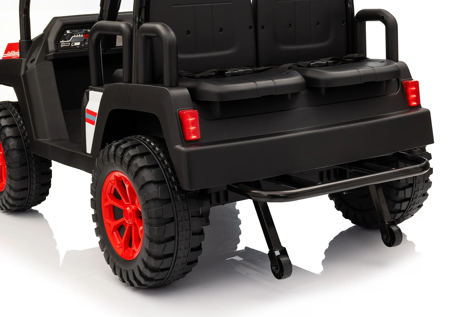 Electric UTV for 4 Kids, 4x4 Golf Kart, 220W, 12V, Soft Wheels, Green [7]