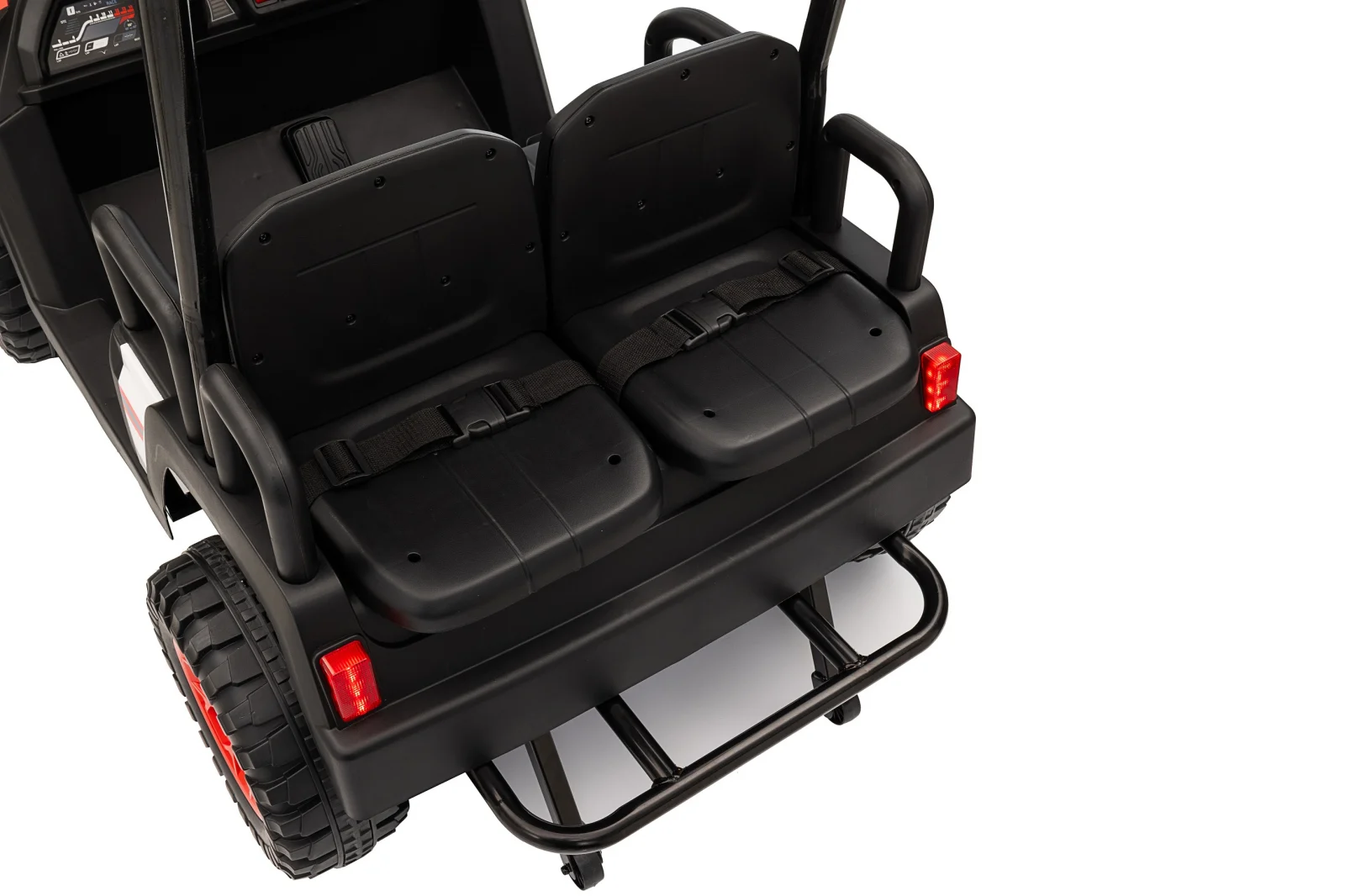 Electric UTV for 4 Kids, 4x4 Golf Kart, 220W, 12V, Soft Wheels, Green [8]