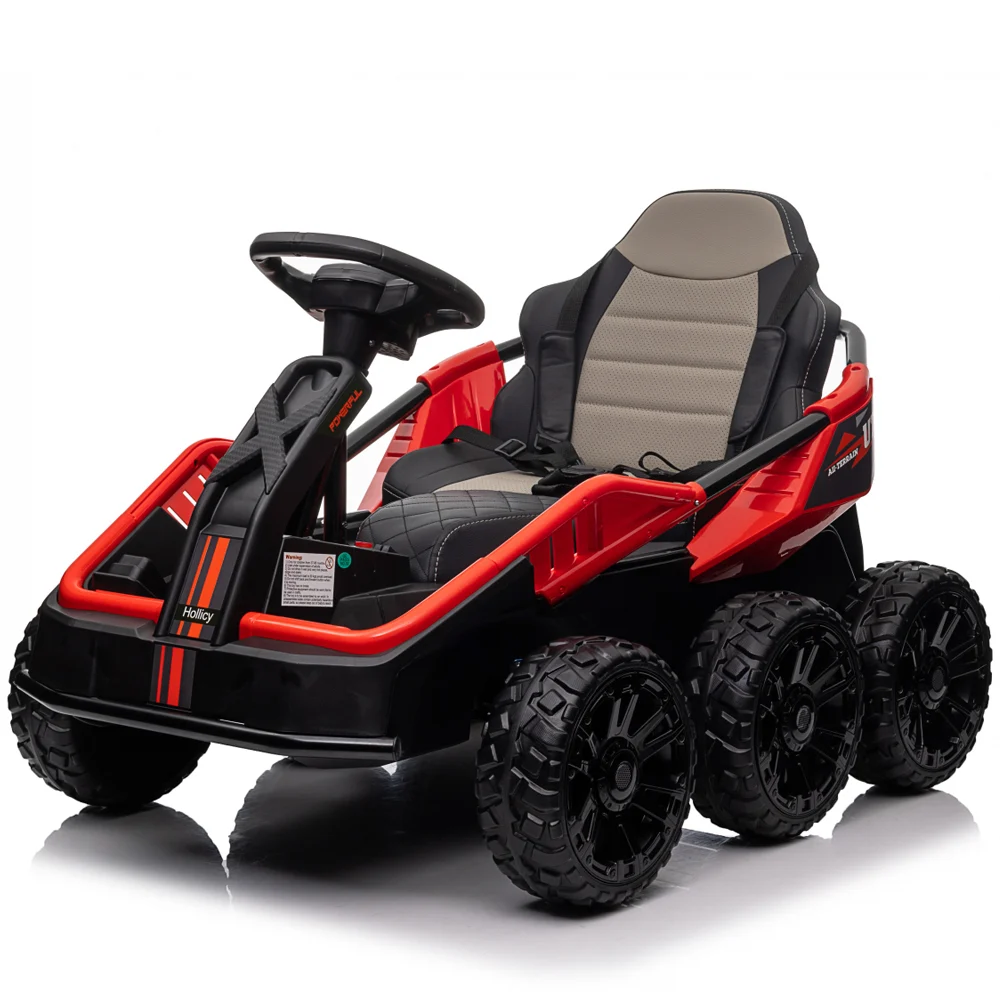 Ride On ATV & UTV - Electric ride-on MoonRider UTV for children, 6x6, 180W, 24V, premium, red