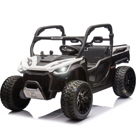 Ride On ATV & UTV - Children's electric UTV, Ranger 4x4, 2 seats, 300W 24V, premium, white