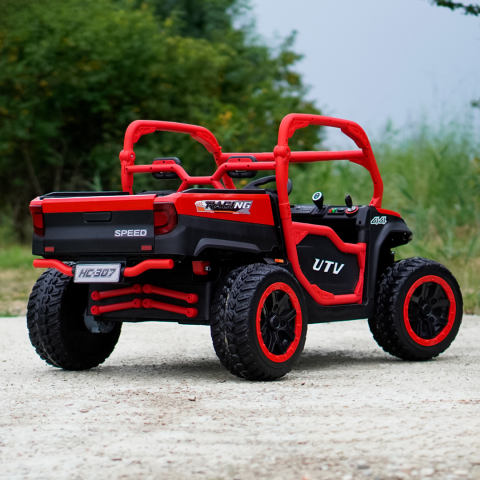 Children's electric UTV, Ranger 4x4, 2 seats, 300W 24V, premium, red [6]