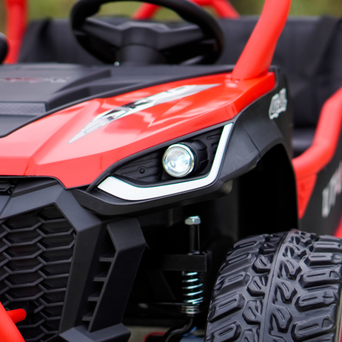 Children's electric UTV, Ranger 4x4, 2 seats, 300W 24V, premium, red [14]
