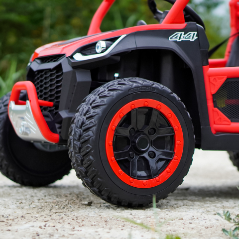 Children's electric UTV, Ranger 4x4, 2 seats, 300W 24V, premium, red [13]
