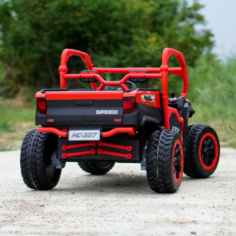 Children's electric UTV, Ranger 4x4, 2 seats, 300W 24V, premium, red [7]