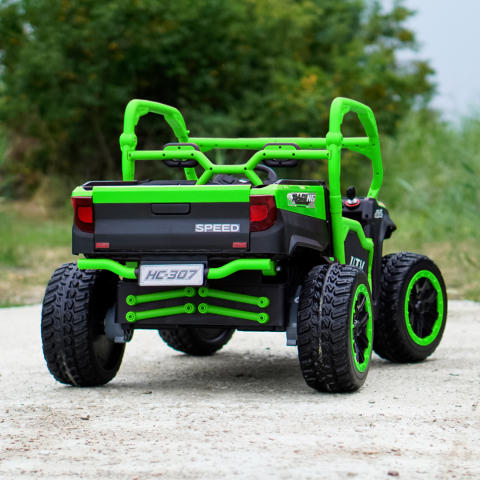 Children's electric UTV, Ranger 4x4, 2 seats, 300W 24V, premium, green [6]