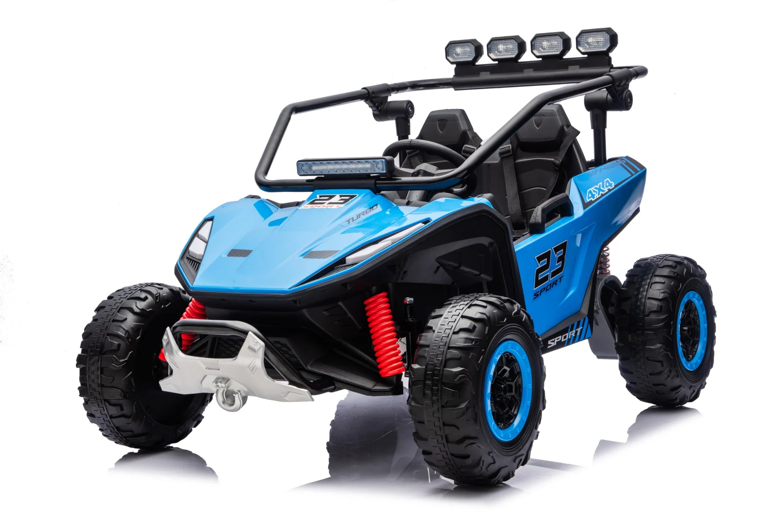 Vector V2 Dune-Buggy Electric UTV for 2 Children, 220W, 12V, EVA Wheels, Eco-Leather Seat, Premium Edition, blue [12]