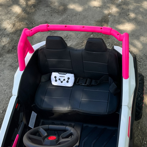 UTV electric copii Warrior, 4x4, 120W, 12V 7Ah, premium, roz [12]